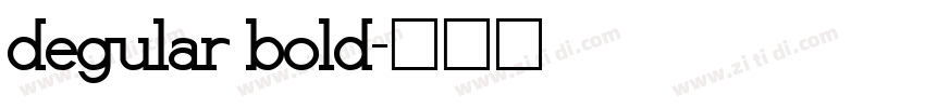 degular bold字体转换